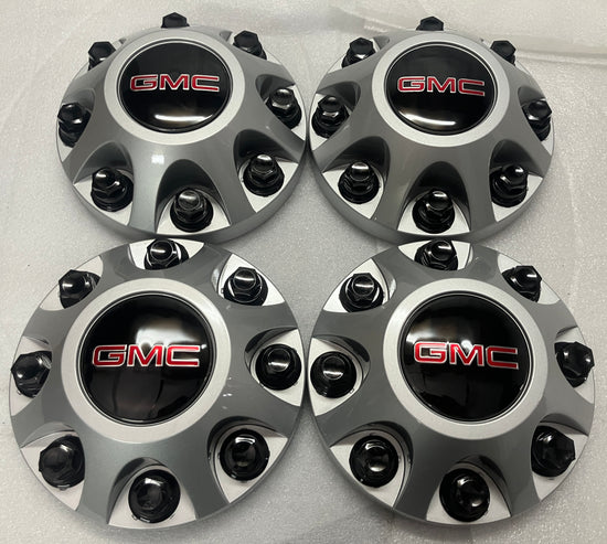 GMC Sierra 2500 OEM Silver Center Cap Set of 4 Original 9597819