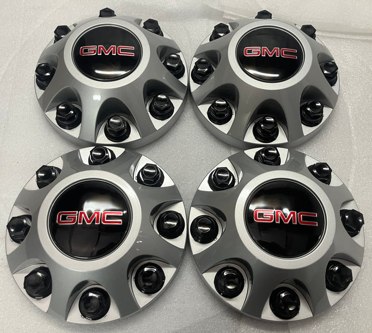GMC Sierra 2500 OEM Silver Center Cap Set of 4 Original 9597819
