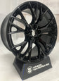2015-2019 Chevrolet Corvette Factory 19" Gloss Black Front Wheel Rim Single OEM Original 23317165