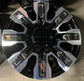 Four 2025 GMC Sierra Denali HD2500 Factory 20" Wheels Rims OEM Black 84830459 Chrome