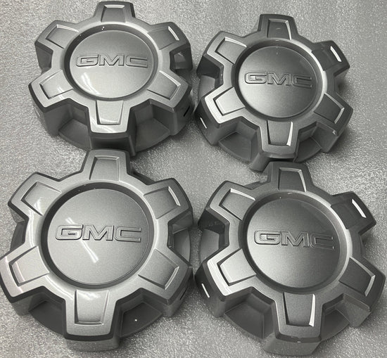 Four 2019 2020 2021 2022 2023 2024 2025 GMC Sierra 1500 center caps steel wheels