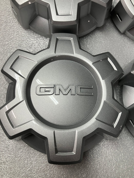 Four 2019 2020 2021 2022 2023 2024 2025 GMC Sierra 1500 center caps steel wheels