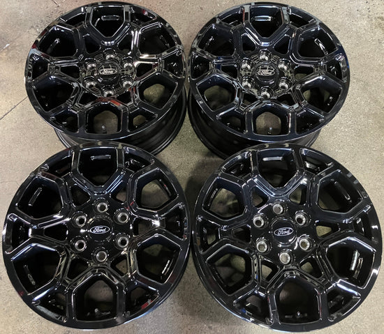 Four 2025 FORD F150 Factory 18 Wheels OEM 10340 Rims ML341007BA gloss black