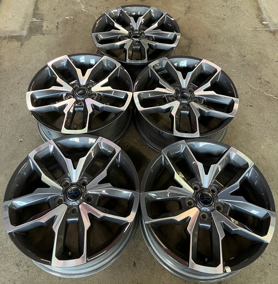 Five 2025 Jeep Wrangler 4XE Factory 20" Wheels OEM Rims Gladiator Rubicon 04755613AA