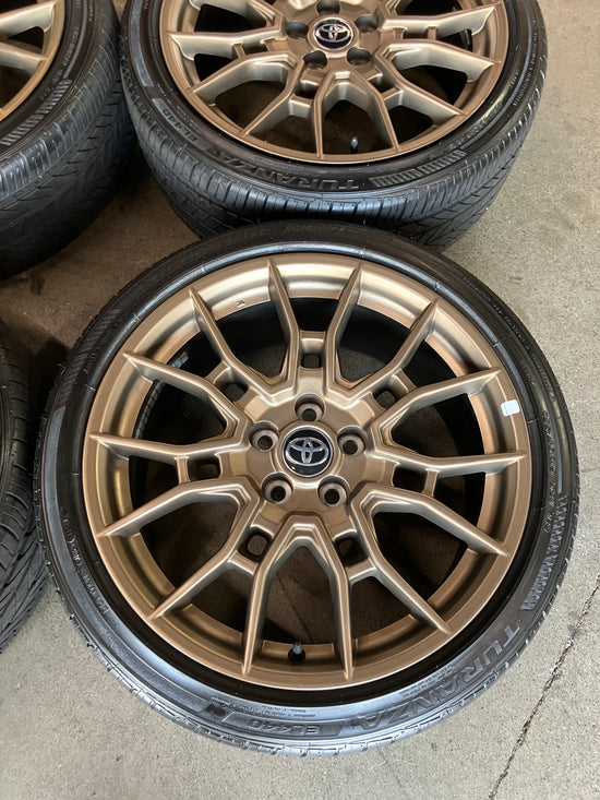 2024 Toyota Camry factory 19" Wheels Tires Rims OEM BDS 235/40R19 Bronze 75246