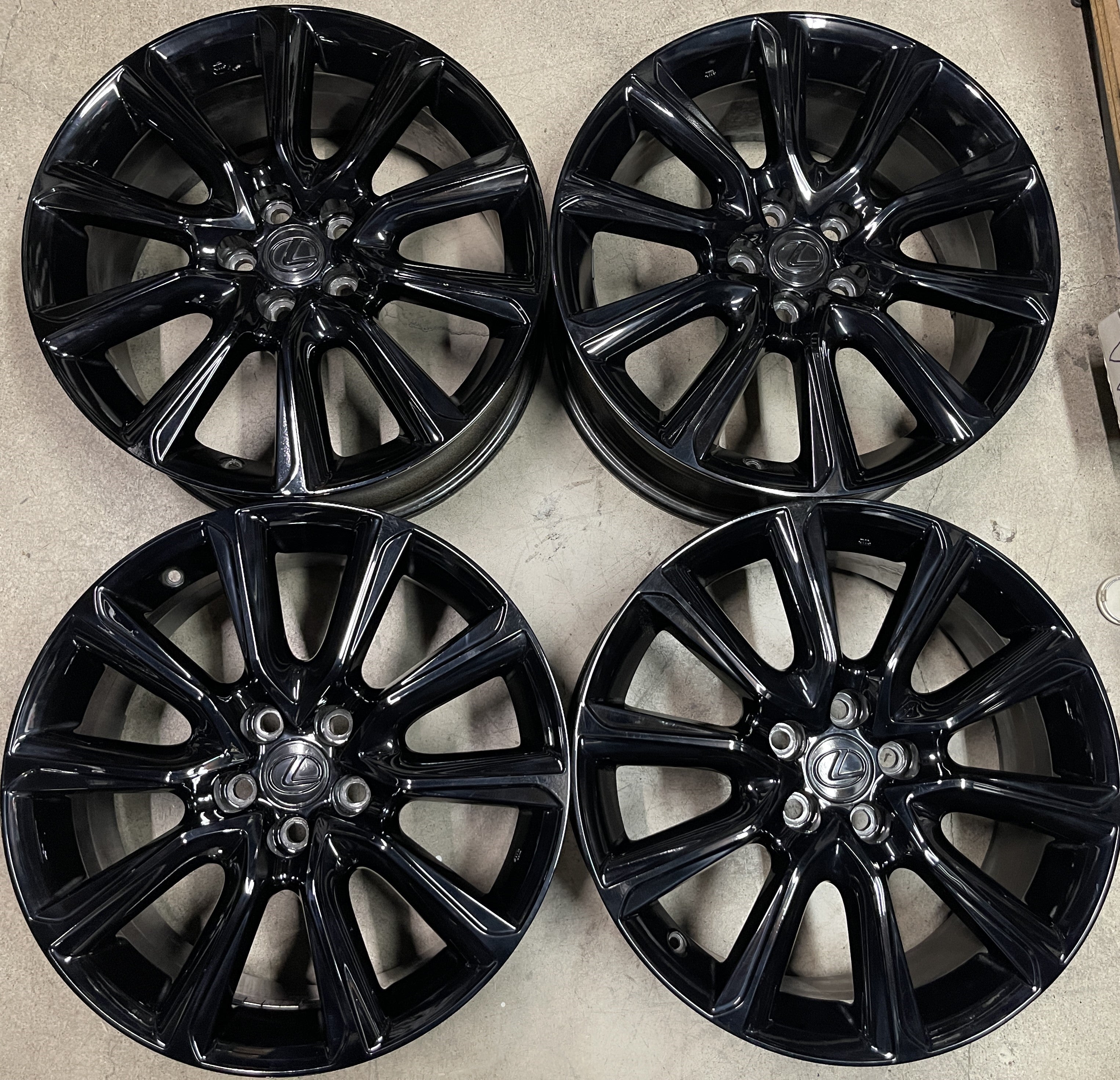 FOUR 2019 LEXUS RC350 FACTORY 19 WHEELS RIMS OEM CAMRY BLACK ES GS IS ...