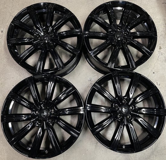Four Volvo XC60 Factory 19 Wheels Rims OEM 31680357 Gloss Black