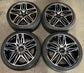 2022-2023 Kia Stinger OEM 19" Staggered Machined Black Wheel/Rim Tire Set of 4 — 52910J5700 52914J5700