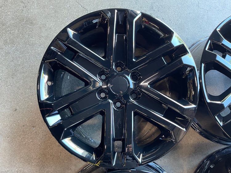 Four 2023 Ford F150 Factory 20 Wheels Oem 10345 Rims Ml341007ha Black 