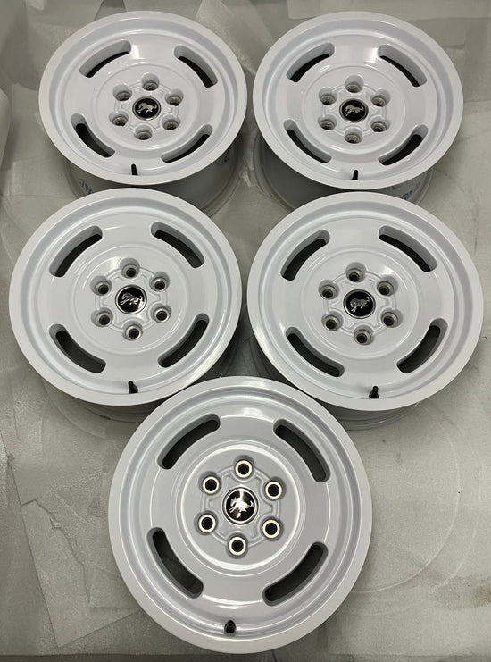 2023-2026 Ford Bronco Heritage OEM 17" Oxford White Wheel Rim Set of 5 — N2DC1007A1A 10463B