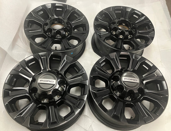 SoCal Wheels - 2006-2026 Ford F-250 F-350 OEM 18" Semi-Gloss Black Wheel Rim Set of 4 Used/Reconditioned | HC3C1007EA 10097