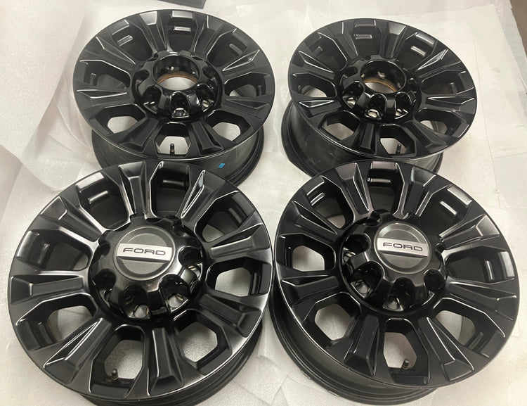 SoCal Wheels - 2006-2026 Ford F-250 F-350 OEM 18" Semi-Gloss Black Wheel Rim Set of 4 Used/Reconditioned | HC3C1007EA 10097
