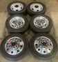 SoCal Wheels - 2025 Ford F-450 F-550 Dually OEM 19.5" Polished Wheel Rim Tire Set of 6 Take-Off | 5C3Z1007JA 10714
