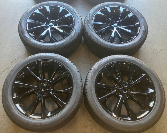 SoCal Wheels - 2020-2024 Ford Explorer OEM 21" Gloss Black Wheel Rim Tire Set of 4 Used/Reconditioned | MB5Z1007AA 10476