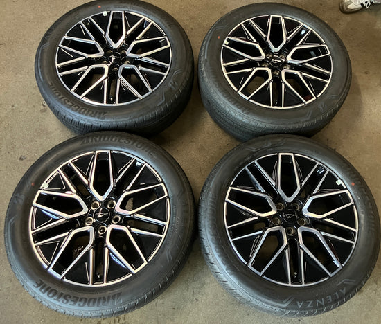 2021-2026 Ford Mustang Mach-E OEM 19" Machined Black Wheel/Rim Tire Set of 4 — RJ8C1007B1A 10677A