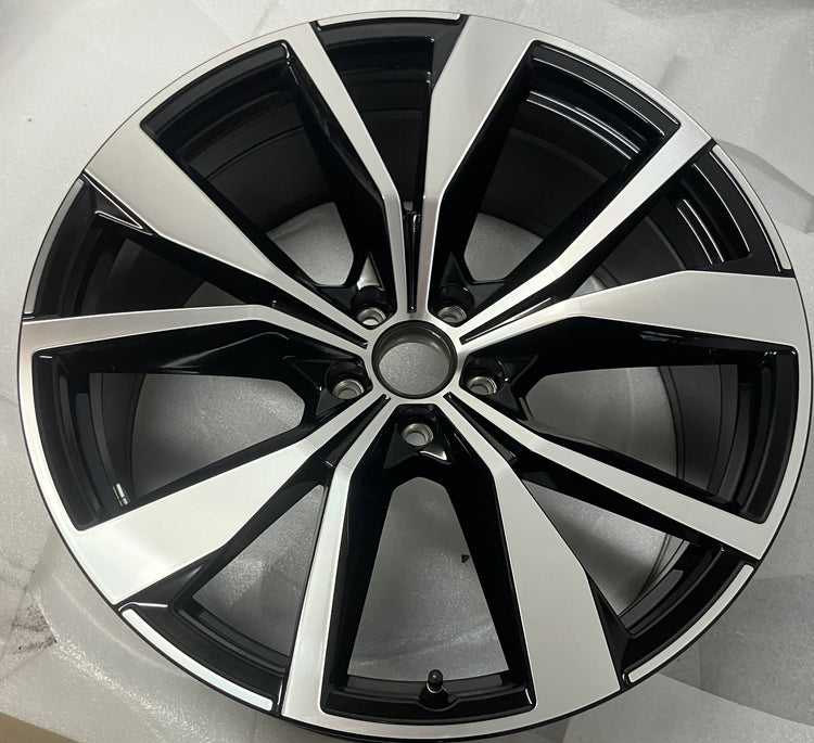 2024-2025 Volkswagen Atlas Factory 21 Inch Machined Black Inlay OEM Single Wheel Rim
