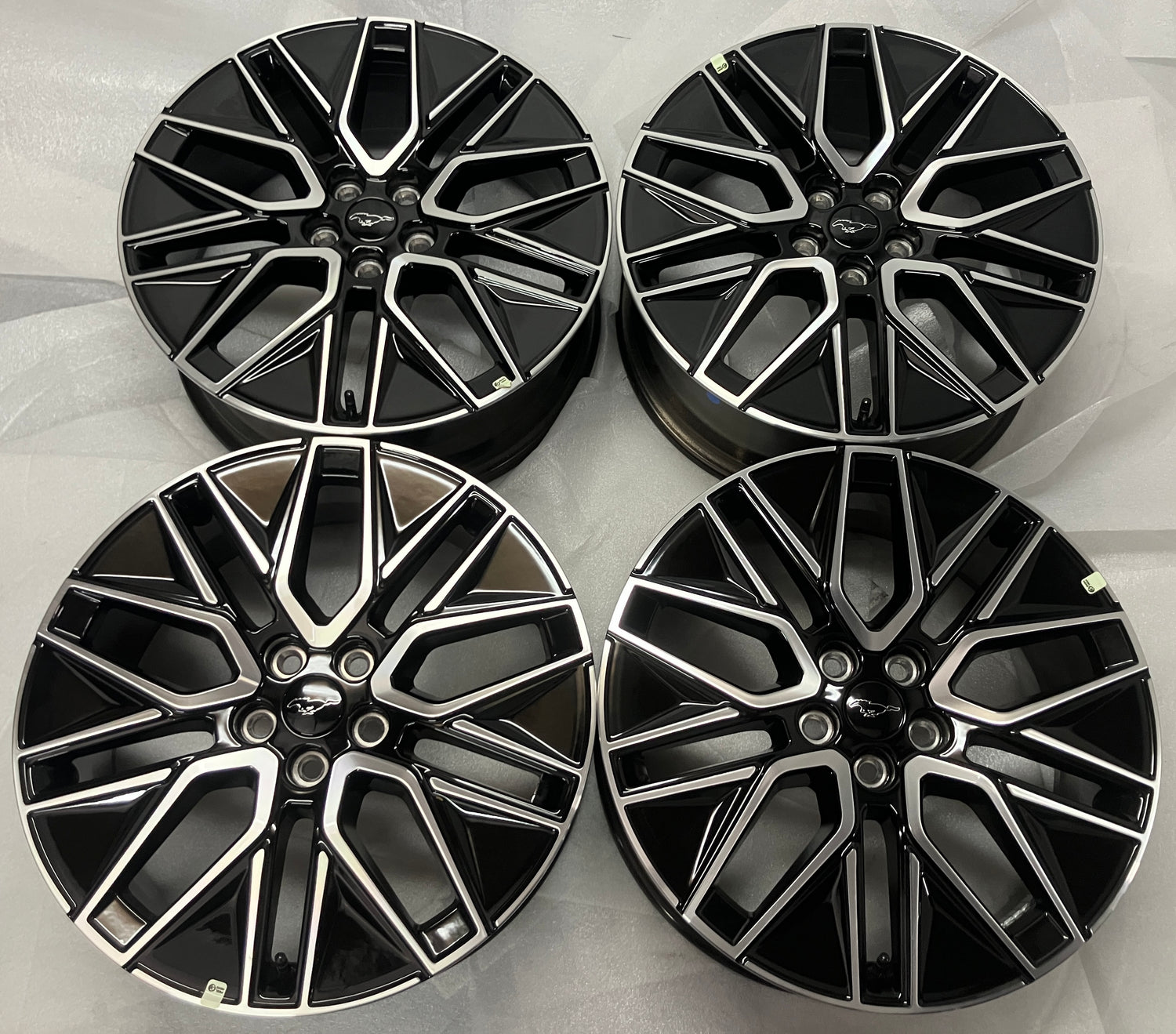 2021-2026 Ford Mustang Mach-E Factory 19 Inch Machined Black Inlay OEM Wheel Rim Set of 4
