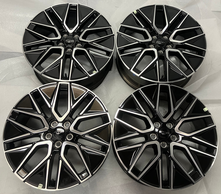 2021-2026 Ford Mustang Mach-E Factory 19 Inch Machined Black Inlay OEM Wheel Rim Set of 4
