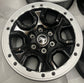 2021-2026 Ford Bronco Sasquatch Factory 17" Wheel Rim Set of 5 OEM Black Silver Beadlock N2DC1007C1A 10388B