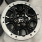2021-2026 Ford Bronco Sasquatch Factory 17" Wheel Rim Set of 5 OEM Black Silver Beadlock N2DC1007C1A 10388B