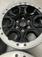 2021-2026 Ford Bronco Sasquatch Factory 17" Wheel Rim Set of 5 OEM Black Silver Beadlock N2DC1007C1A 10388B