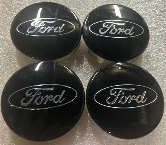 Set of 4 Ford F150 Expedition Black OEM center caps 2.5" 63.6MM