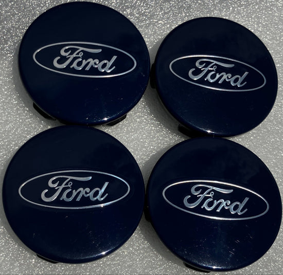 Set of 4 Ford F150 Expedition Blue Oval OEM center caps 3" 76.2MM