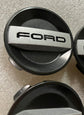 Set of 4 Authentic OEM FORD RAPTOR center caps Dark Charcoal KL3V-1A096-BA