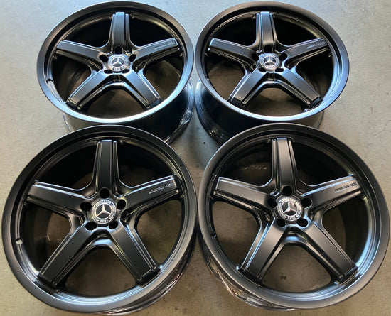 Four 2009 Mercedes MBZ GL450 GL550 AMG 21" Wheels Rims OEM 1644014302 Satin Black