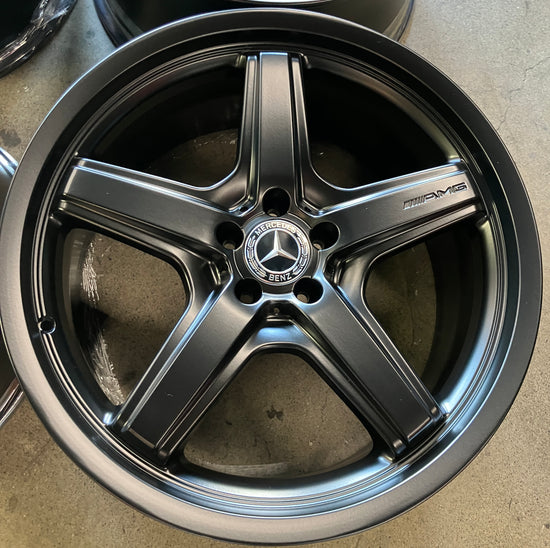 Four 2009 Mercedes MBZ GL450 GL550 AMG 21" Wheels Rims OEM 1644014302 Satin Black