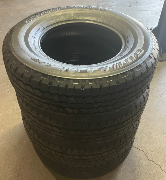 Set of 4 255/75R17 Bridgestone Dueler A/T RHS Takeoff Tires