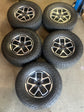 SoCal Wheels - 2024-2026 Jeep Wrangler Gladiator 17 Inch OEM Machined Black Wheel Tire Set of 5 Gently Used
