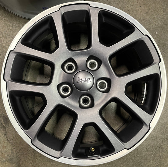 One 2024 Jeep Gladiator Factory 18 Wheel OEM Rim Rubicon 6KC89TRMAA Wrangler