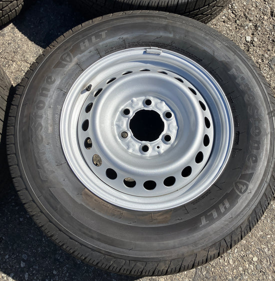 Four Take Off 2024 2025 Factory Tacoma OEM steel wheels tires Firestone HLT 245/70/17