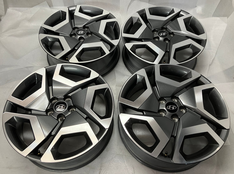 2023-2025 Hyundai Palisade OEM 20" Gloss Black Powder Coat Wheel Rim Set of 4 | 52910-S8800

