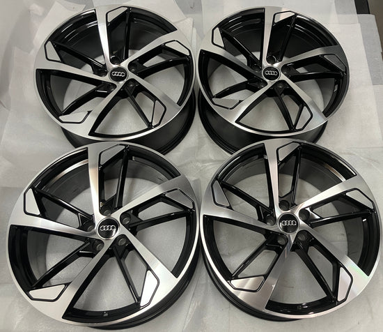 SoCal Wheels - 2008-2025 Audi A5 S5 20 Inch Machine Gray Aftermarket Replica Wheel Set of 4
