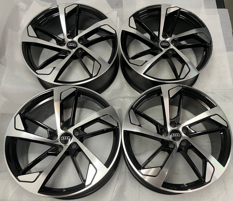 SoCal Wheels - 2008-2025 Audi A5 S5 20 Inch Machine Gray Aftermarket Replica Wheel Set of 4
