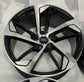 2008-2025 Audi A5 S5 20" Machine Gray Aftermarket Replica Wheel Rim Set of 4 20x9 +33