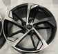 2008-2025 Audi A5 S5 20" Machine Gray Aftermarket Replica Wheel Rim Set of 4 20x9 +33