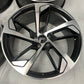 2008-2025 Audi A5 S5 20" Machine Gray Aftermarket Replica Wheel Rim Set of 4 20x9 +33