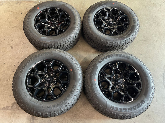Sold 2025 Ford F150 Factory 18 Wheels Tires OEM 10340 Rims Gloss Black 275/65/18 Goodyear AT