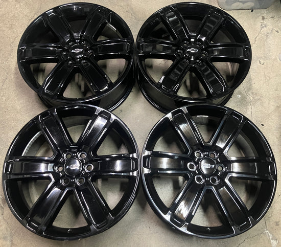 Four Chevy Acadia Factory 20 Wheels 5794 OEM Rims Black 23457346 Blazer Enclave