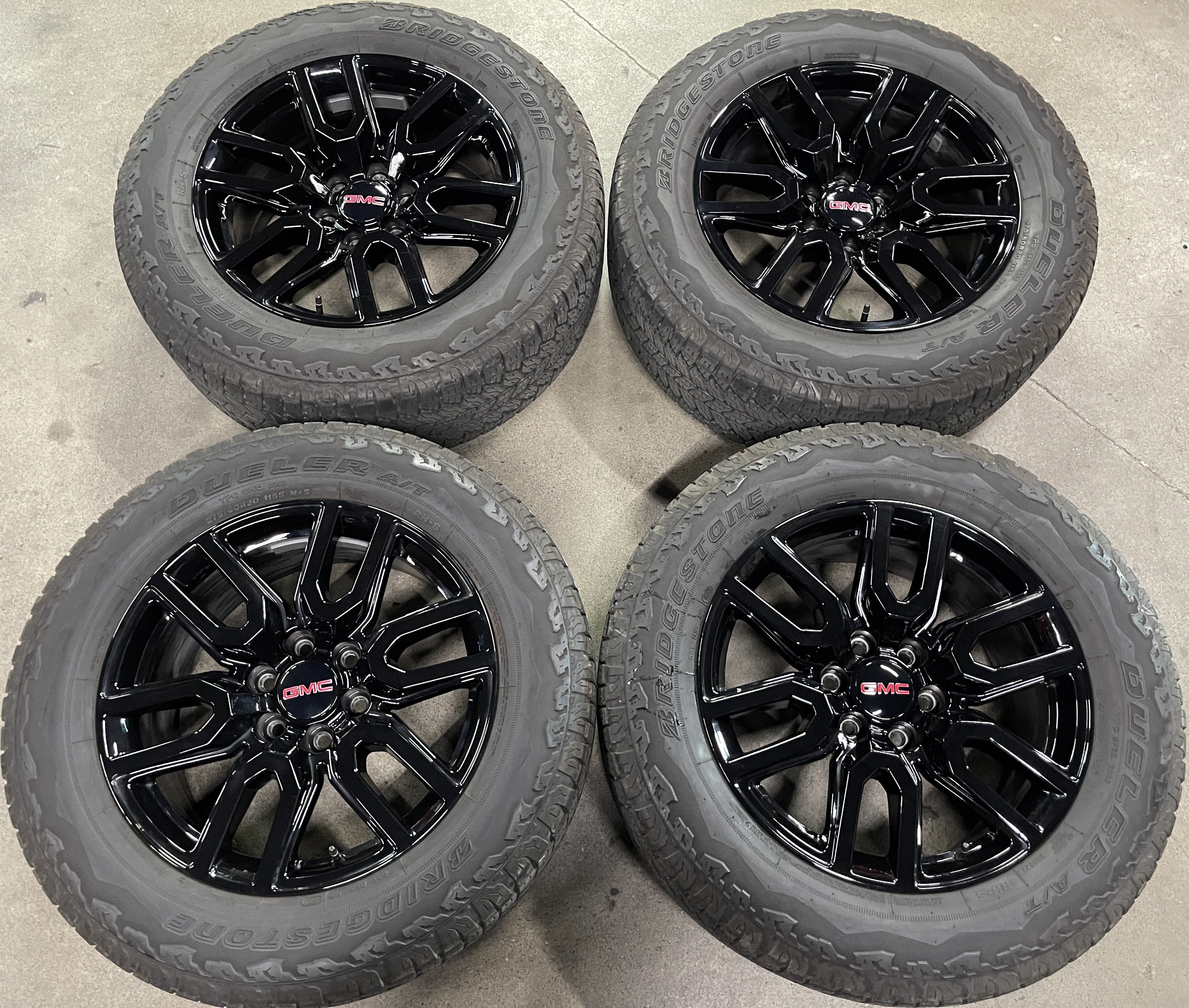 2021 GMC SIERRA AT4 FACTORY 20 WHEELS TIRES OEM BLACK 5914 RIMS SILVER ...