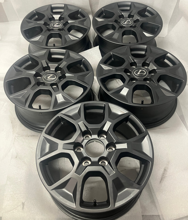 2024-2026 Lexus GX550 Factory OEM 18x7.5 Dark Gray Wheel Rim 6x139.7 +50 4261160N20 Set of 5
