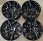 Four 2025 Chevy Silverado LTZ Factory 20 Wheels OEM 5913 Rims Tahoe Black 23377017
