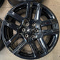 Four 2025 Chevy Silverado LTZ Factory 20 Wheels OEM 5913 Rims Tahoe Black 23377017