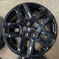 Four 2025 Chevy Silverado LTZ Factory 20 Wheels OEM 5913 Rims Tahoe Black 23377017