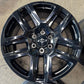 Four 2025 Chevy Silverado LTZ Factory 20 Wheels OEM 5913 Rims Tahoe Black 23377017