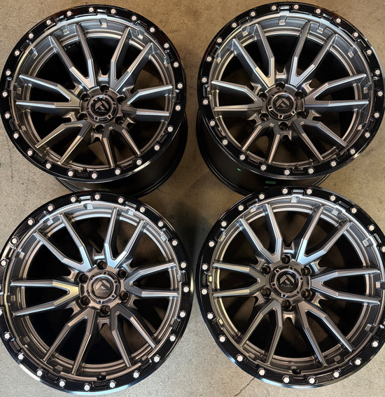 Sold Four Take Off Fuel Rebel 20 Wheels F150 20x10 -18 6x135 D68020008947 Gunmetal/Black