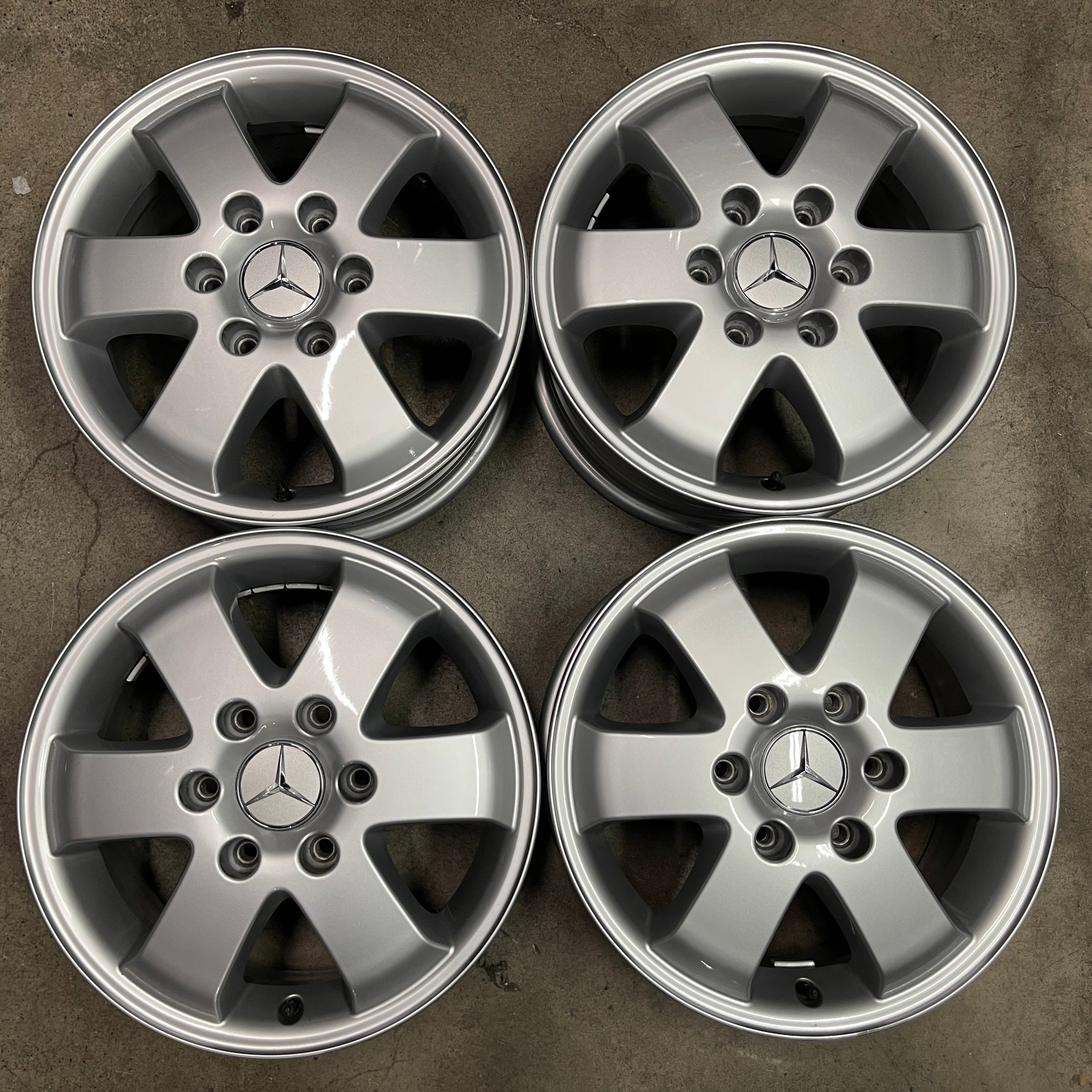 16 Inch Rims Benz 2014-2023 Mercedes-Benz MBZ Sprinter 2500 OEM Wheels 16x6.5 +54 Silver ...